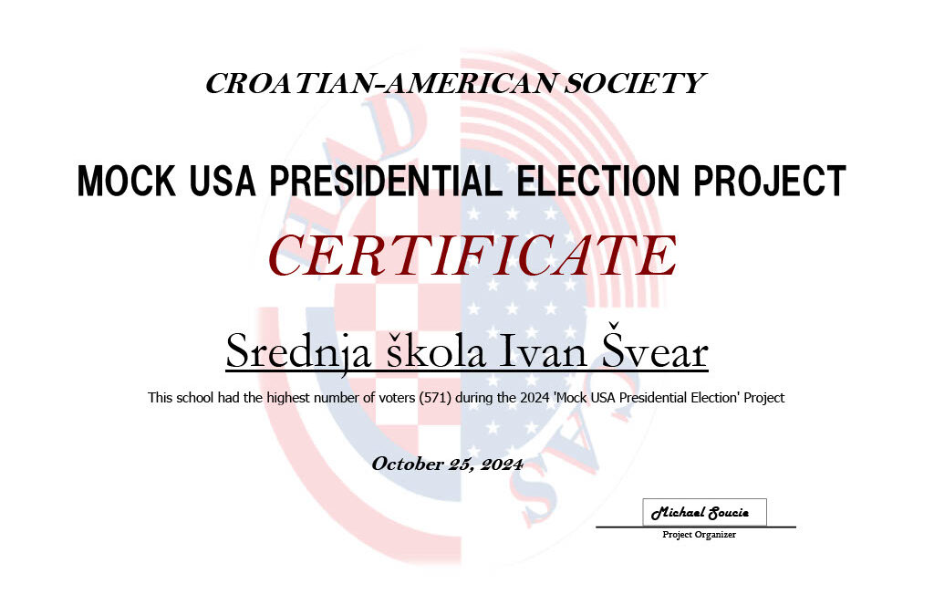 USA Mock Presidential election projekt